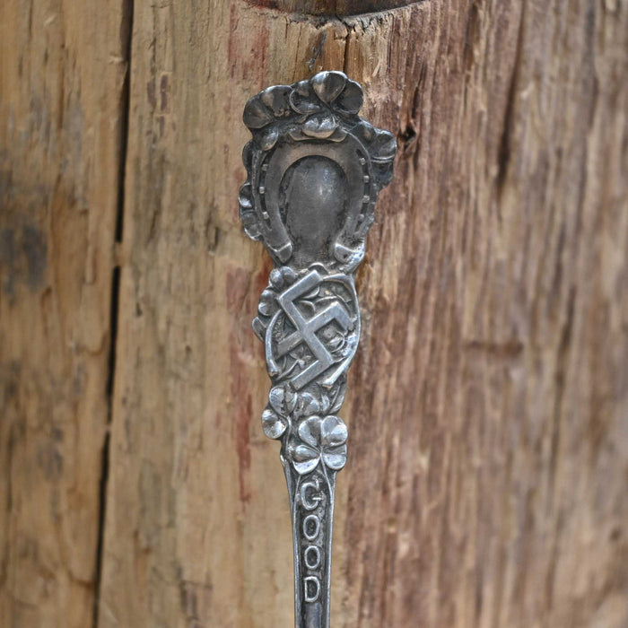 1920's Good Luck Sterling Silver Spoon