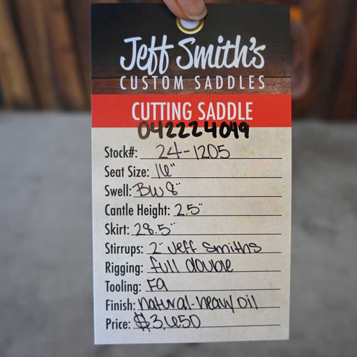 16" JEFF SMITH BUSTER WELCH CUTTING SADDLE Saddles - New Jeff Smith