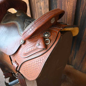 15" USED DOUBLE J LYNN MCKENZIE SPECIAL BARREL SADDLE Saddles DOUBLE J SADDLERY