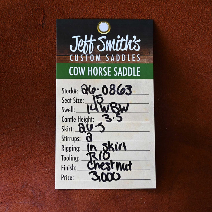 15" JEFF SMITH BUSTER WELCH COW HORSE SADDLE