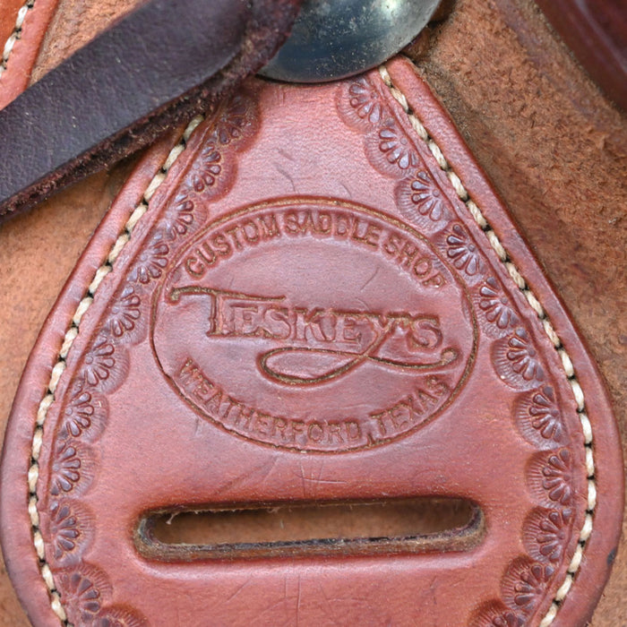 14.5" USED TESKEY'S RANCH ASSOCIATION SADDLE