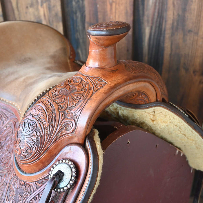16" BOB'S BENNY GUITRON COW HORSE SADDLE Saddles - Used BOBS CUSTOMS
