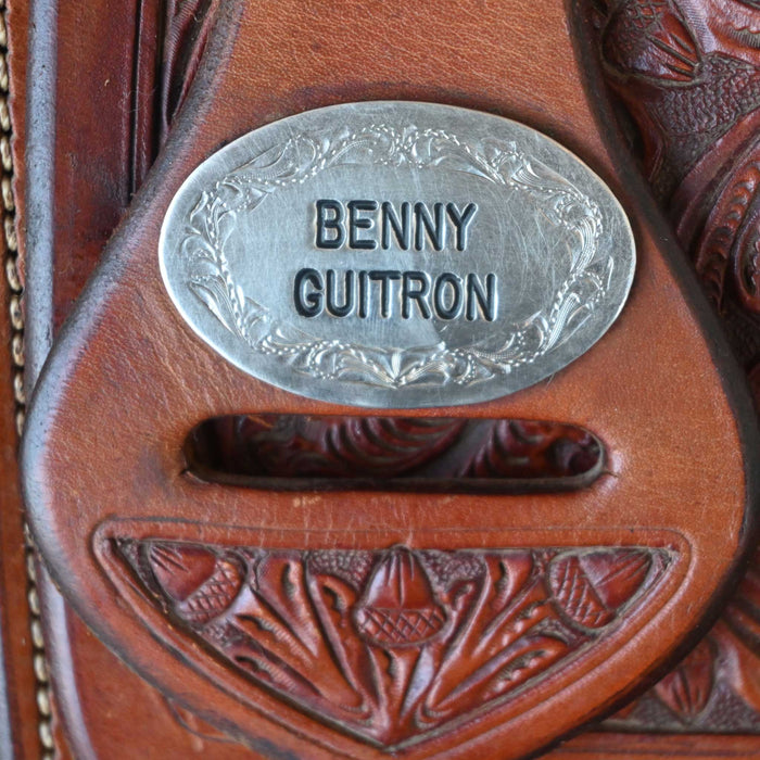 16" BOB'S BENNY GUITRON COW HORSE SADDLE Saddles - Used BOBS CUSTOMS