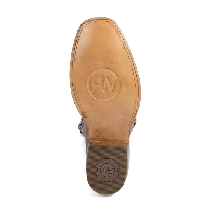 RW Ranch Men's Square Toe Sand Cowhide Boot