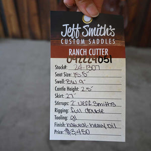 15.5 JEFF SMTIH RANCH CUTTING SADDLE Saddles Jeff Smith   