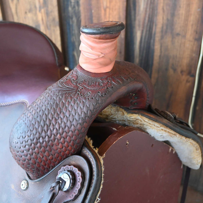 15.5" BILLY COOK TEAM ROPING SADDLE Saddles - Used Billy Cook