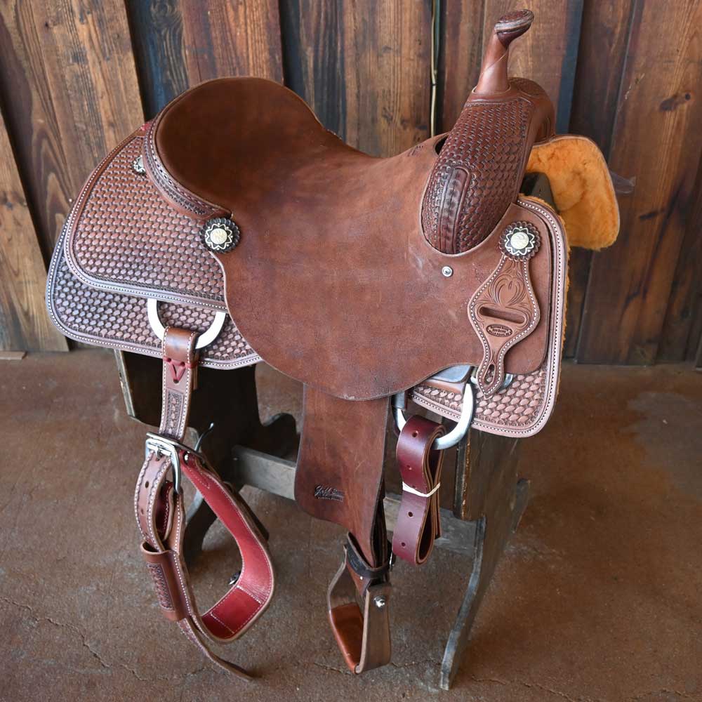 16.5" JEFF SMITH CUTTING SADDLE Saddles Jeff Smith   