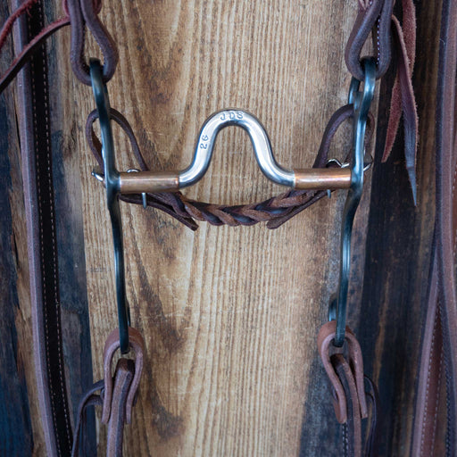 JD Smith Solid Port Bridle Rig w/Ross Bullinger Split Ear Headstall Tack - Rigs JD Smith