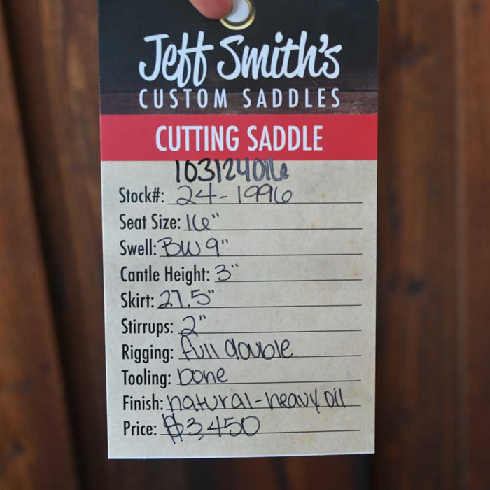 16" JEFF SMITH BUSTER WELCH CUTTING SADDLE Saddles - New Jeff Smith