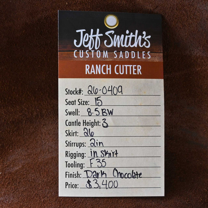 15" JEFF SMITH BUSTER WELCH RANCH CUTTER SADDLE