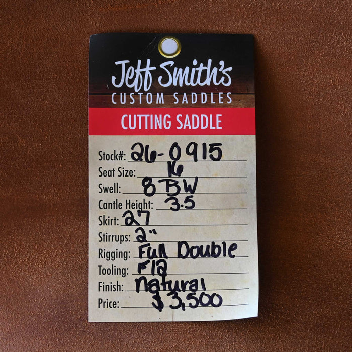16" JEFF SMITH BUSTER WELCH CUTTING SADDLE