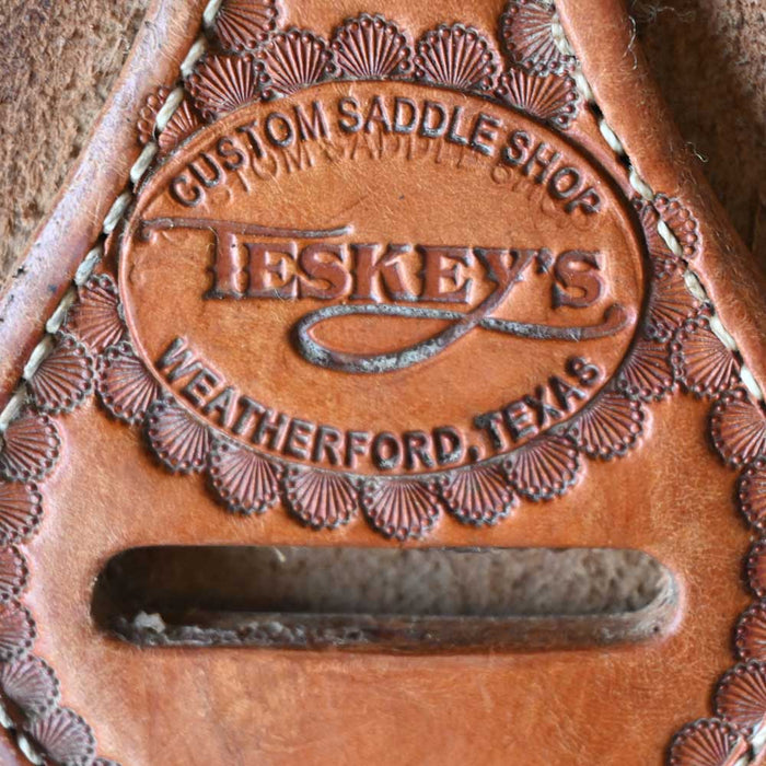 15" USED TESKEY'S RANCH SADDLE Saddles - Used Teskey's Saddlery