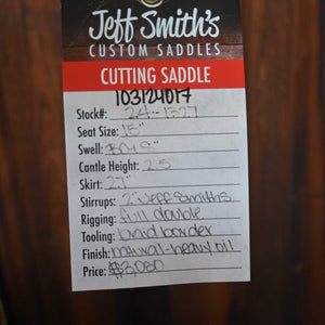 15" JEFF SMITH CUTTING SADDLE Saddles Jeff Smith   