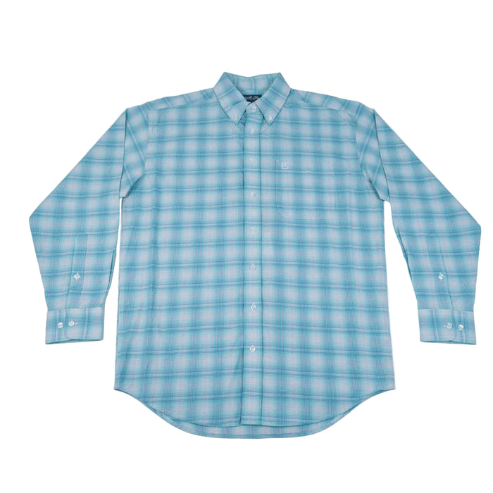 Panhandle Slim Men's Turquoise Plaid Button Down Shirt MEN - Clothing - Shirts - Long Sleeve Panhandle