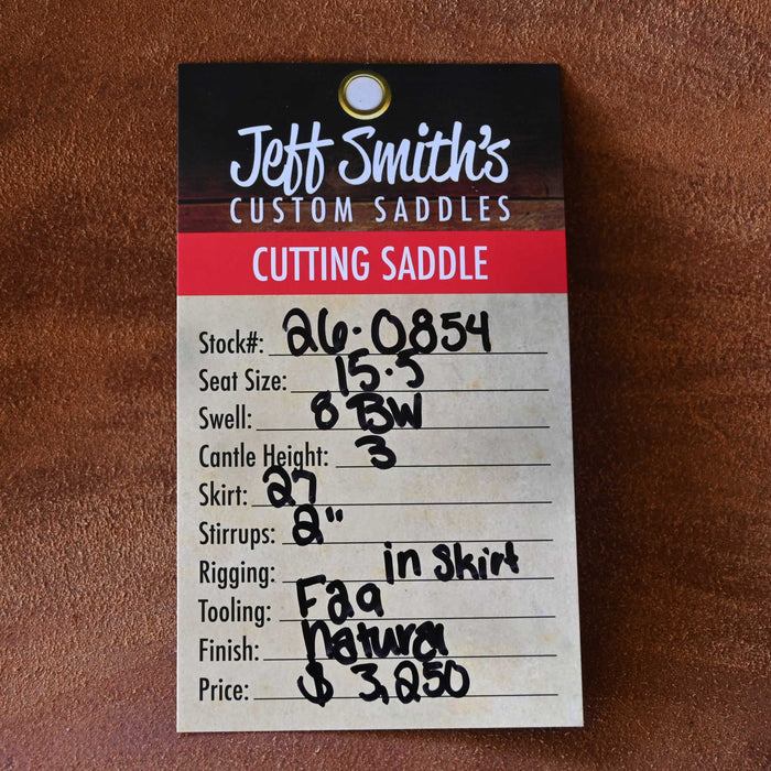 15.5" JEFF SMITH BUSTER WELCH CUTTING SADDLE