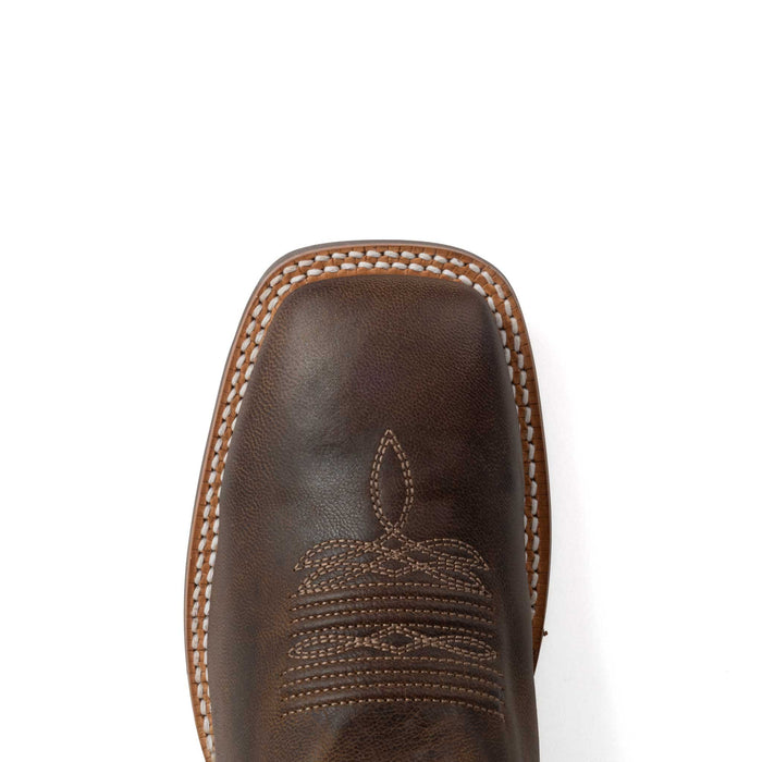 RW Ranch Men's Square Toe Brown Goat Western Boot