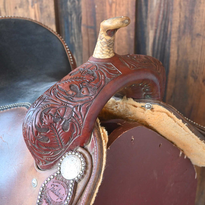 14.5" USED TESKEY'S BARREL SADDLE Saddles - Used Teskey's Saddlery