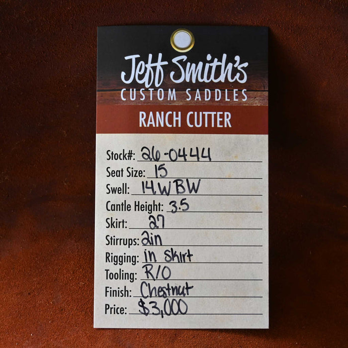 15" JEFF SMITH BUSTER WELCH RANCH CUTTER SADDLE