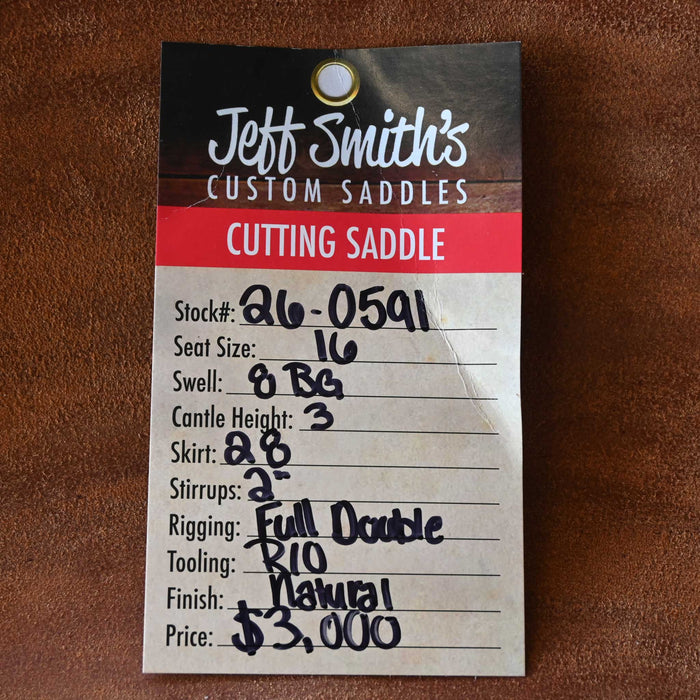 16" JEFF SMITH BEAU GALYEAN CUTTING SADDLE