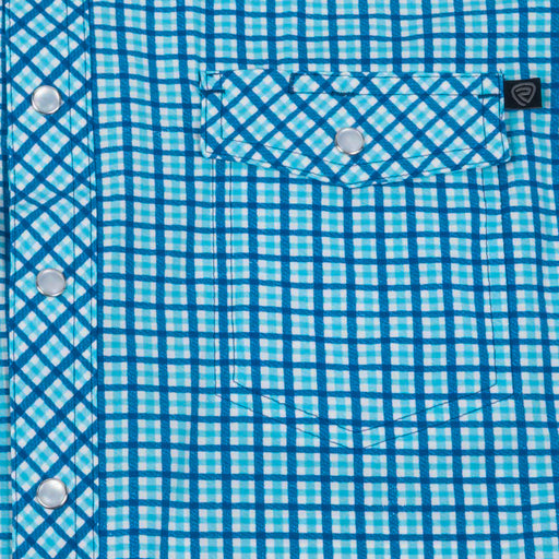 Rock & Roll Denim Men's Tek Core Plaid Pearl Snap Shirt MEN - Clothing - Shirts - Short Sleeve Panhandle