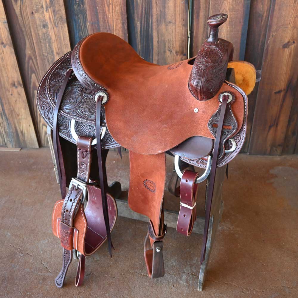 15" JEFF SMITH COWBOY SADDLE Saddles Jeff Smith   