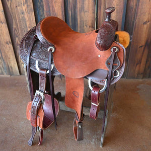 15" JEFF SMITH COWBOY SADDLE Saddles Jeff Smith   