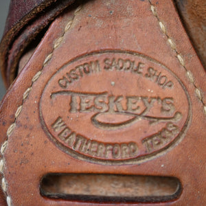 16" USED TESKEY'S STRIP DOWN RANCH SADDLE Saddles TESKEY'S SADDLERY LLC   