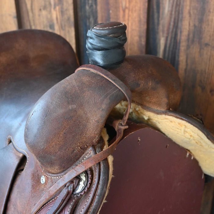 16" JEFF SMITH COW HORSE SADDLE Saddles - Used Jeff Smith