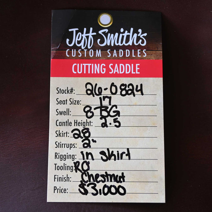 17" JEFF SMITH BEAU GALYEAN CUTTING SADDLE