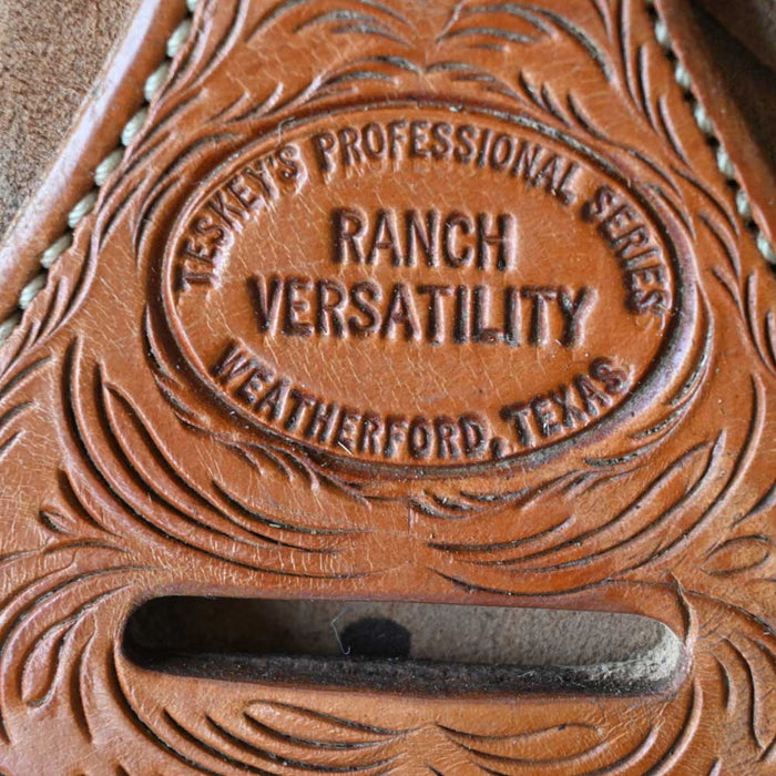 16" USED TESKEY'S RANCH VERSATILITY SADDLE Saddles - Used Teskey's Saddlery