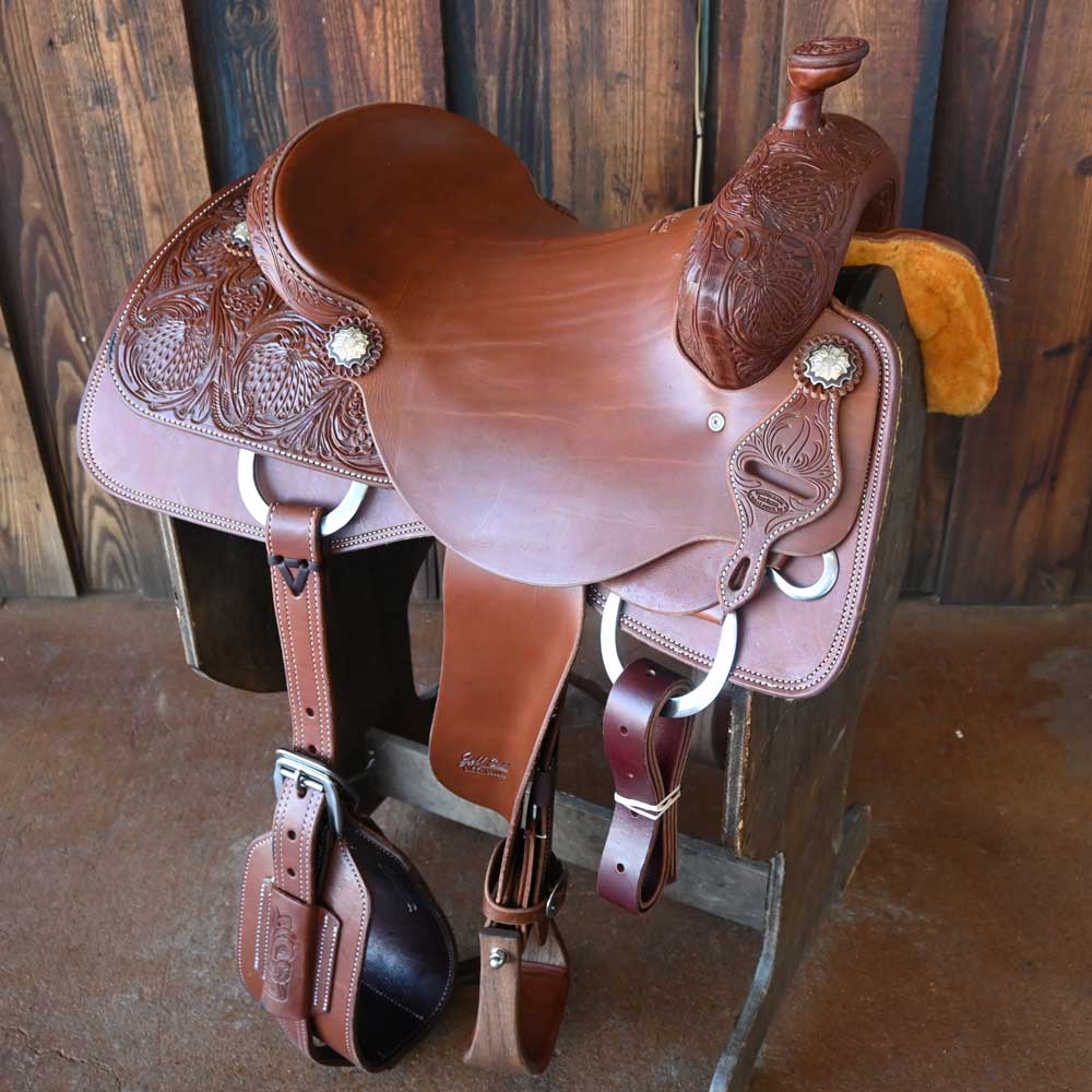 15.5" JEFF SMITH COWBOY SADDLE Saddles Jeff Smith   