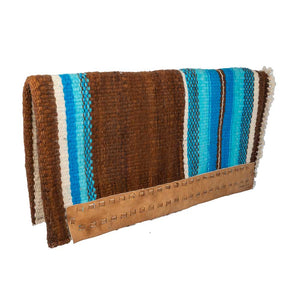 Original Casa Zia Saddle Blanket Tack - Saddle Pads Teskey's Brown/Blue  