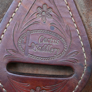 14.5" USED CACTUS RANCH SADDLE Saddles CACTUS SADDLERY   