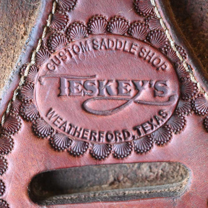 16" USED TESKEY'S RANCH SADDLE Saddles - Used Teskey's Saddlery