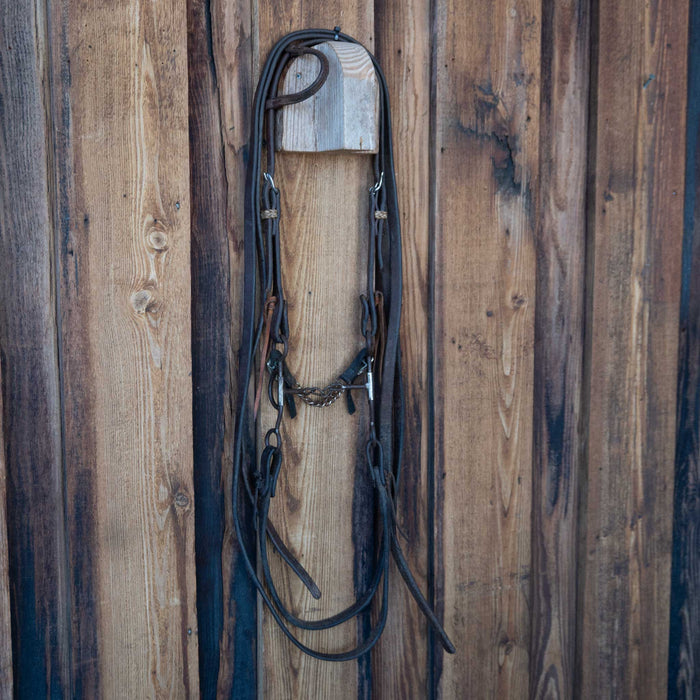 JD Bits Chain Break Bridle Rig w/Single Ear Headstall