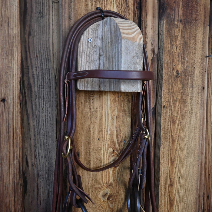 Duff O-Ring Rebar Snaffle Bridle Rig w/Browband Headstall