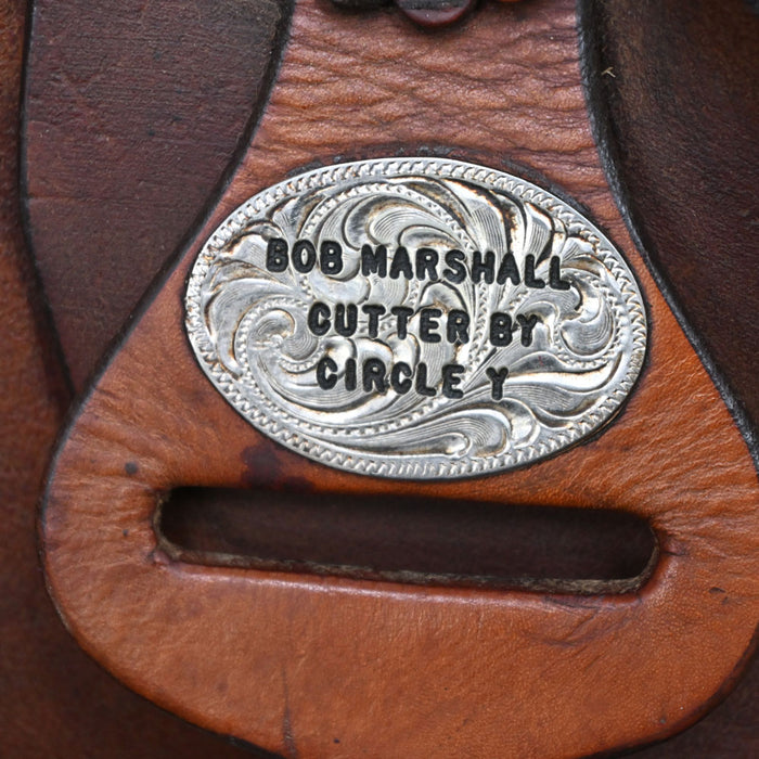 17" USED BOB MARSHALL CUTTING SADDLE