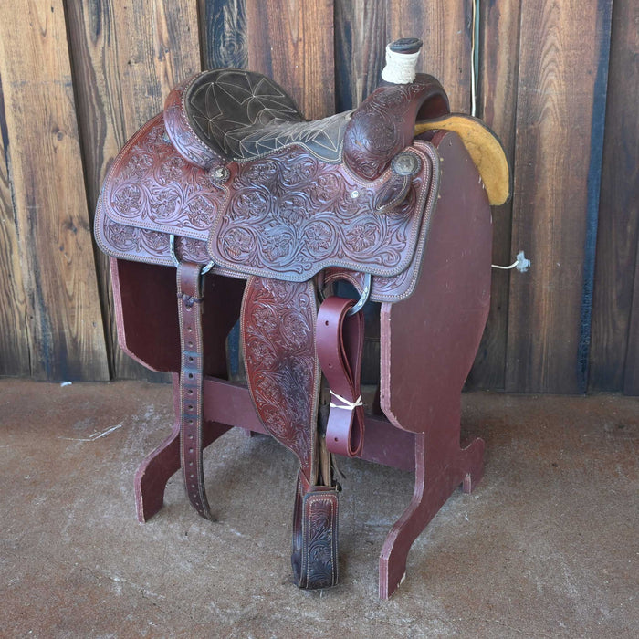 13.5" USED CACTUS CALF ROPING SADDLE Saddles - Used Don Rich