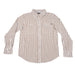 Rock & Roll Denim Men's Core Tek Stripe Brown Pearl Snap Shirt MEN - Clothing - Shirts - Long Sleeve Panhandle