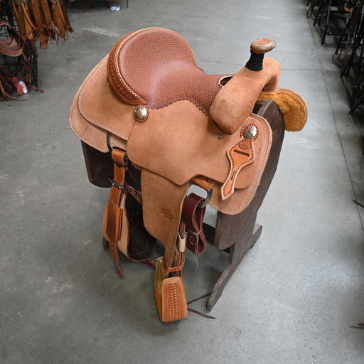14" TESKEY'S ROPING SADDLE Saddles - New Teskey's Saddlery