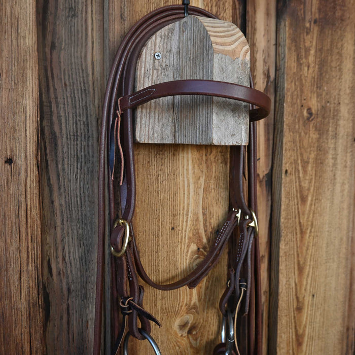 D-Ring Twisted Wire Dogbone Bridle Rig w/Browband Headstall