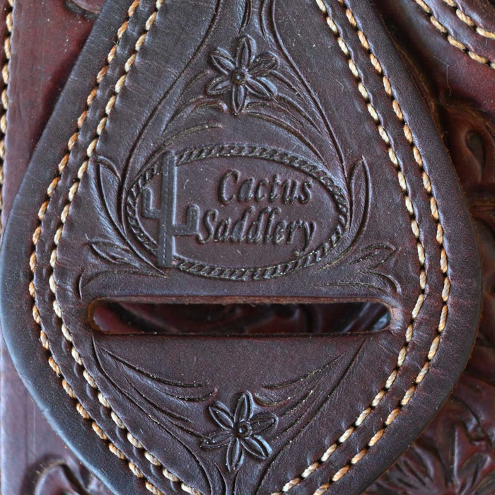13.5" USED CACTUS CALF ROPING SADDLE Saddles - Used Don Rich