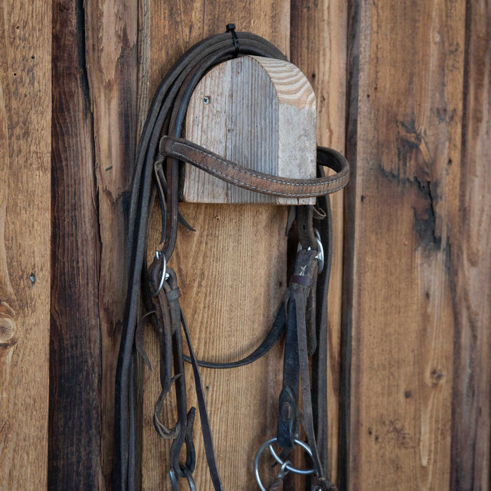Cow Horse Supply Locked O-Ring Twisted Snaffle Bridle Rig w/Browband Headstall