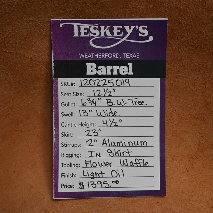12.5" TESKEY'S BARREL SADDLE