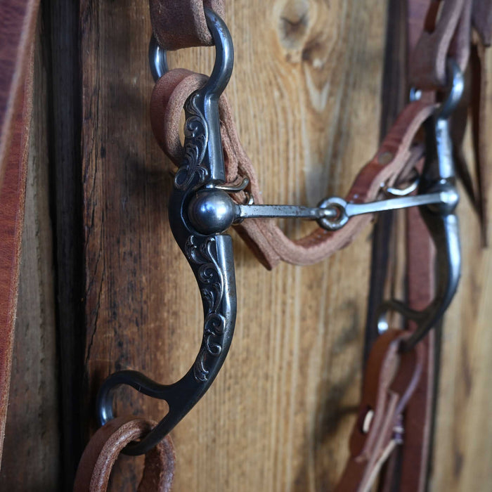 Brandon Anthony Square Snaffle Bridle Rig w/Split Ear Headstall