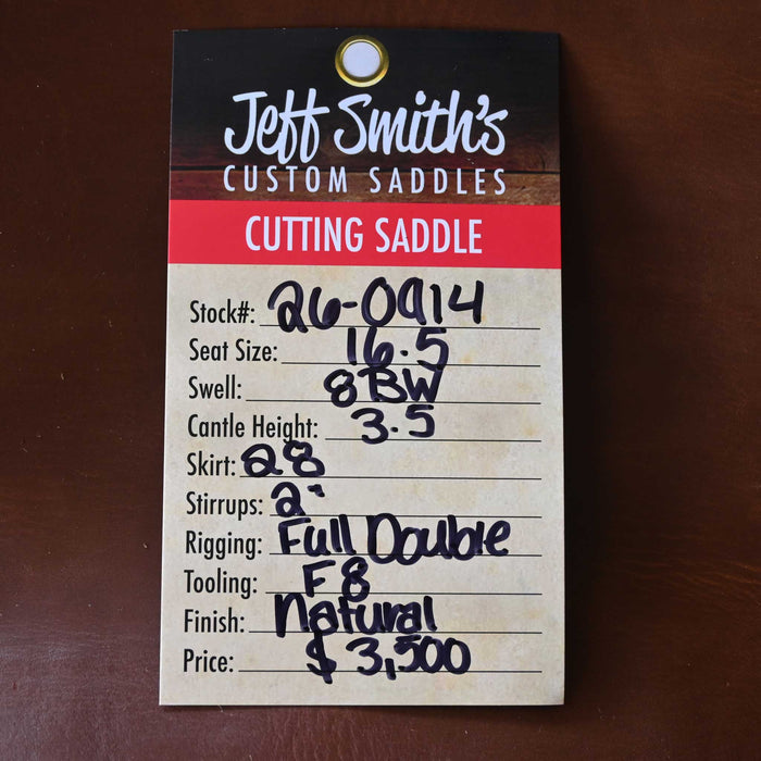 16.5" JEFF SMITH BUSTER WELCH CUTTING SADDLE