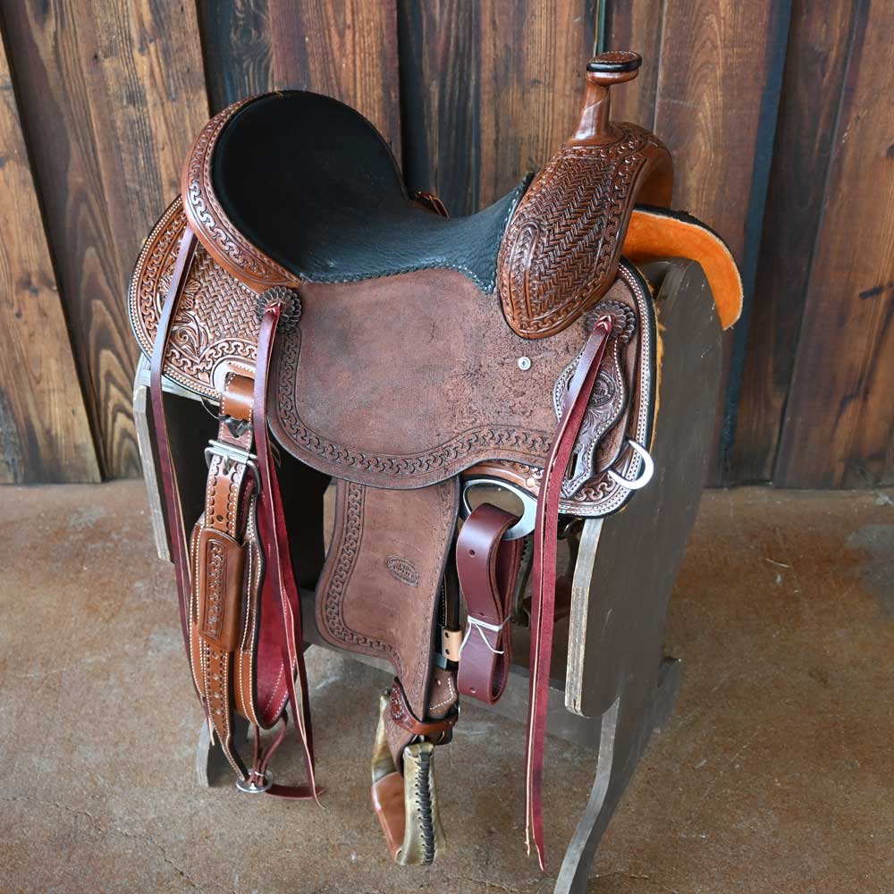 14.5" TESKEY'S PRO CUTTER RANCH CUTTER SADDLE Saddles Teskey's Saddlery