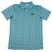 Cinch Boy's Blue Western Print Polo Shirt KIDS - Boys - Clothing - Shirts - Short Sleeve Shirts Cinch