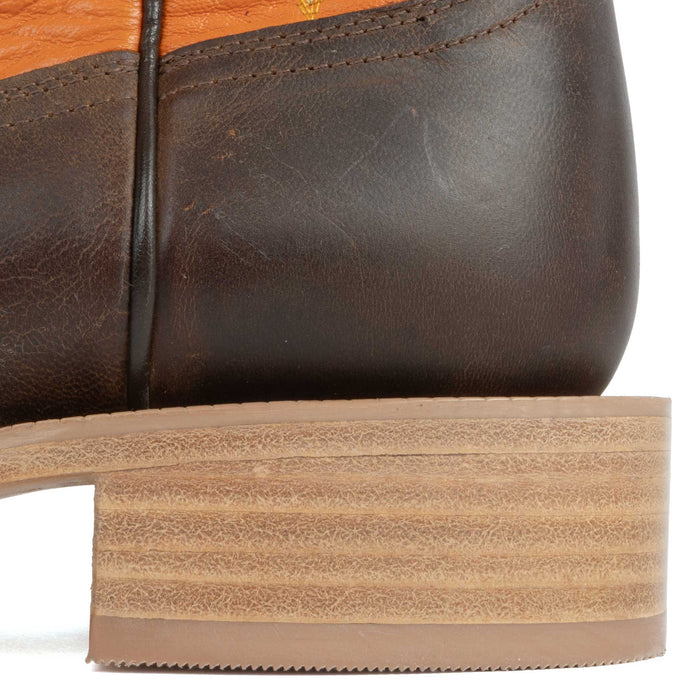 R. Watson Men's Square Toe Brown Goat Western Boot