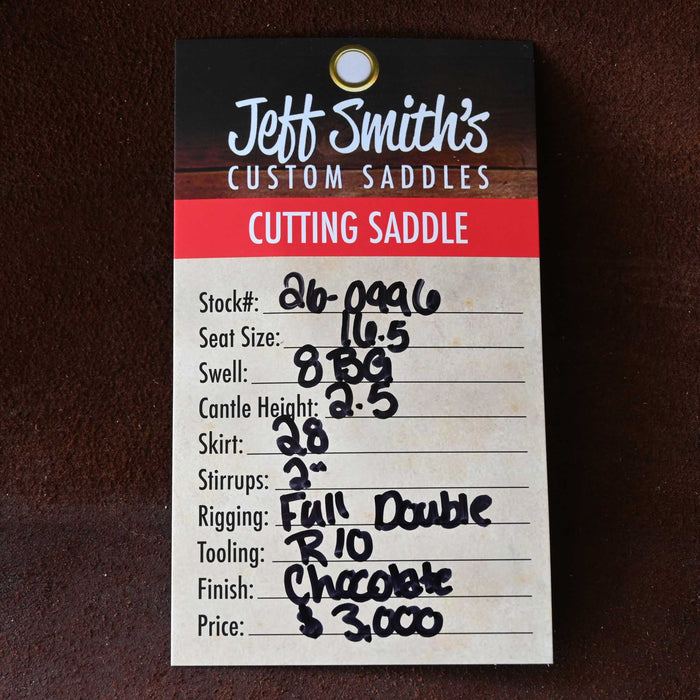 16.5" JEFF SMITH BEAU GALYEAN CUTTING SADDLE